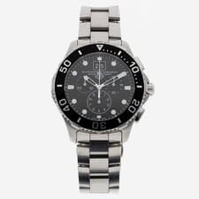 TAG Heuer CAN1010.BA0821 Aquaracer Chronograph Black Dial Quartz Men's Watch SS