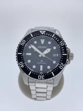 SEIKO V15700A0 Solar Black Dial Stainless Analog Watch Near Mint JAPAN