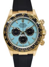 Rolex Daytona Chronograph 18k YG CUSTOM Turquoise Dial 40mm Watch D 116518