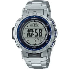 CASIO PRO TREK PRW-31YT-7JF Solar Atomic Radio Titanium Band Digital Men Watch