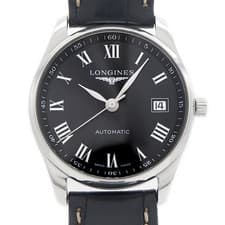 LONGINES Master Collection L2.518.4.51.7 30m Date Black SS Steel Men Automatic