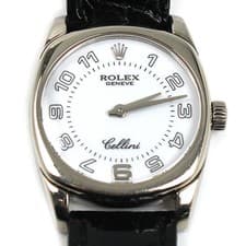 ROLEX Cellini Danaos Quartz White/Arabic 6229 32.8g 18K from Japan #005