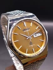 Seiko Type 2 7546-700C Quartz Orange Dial Vintage Men's Watch 1978 Used