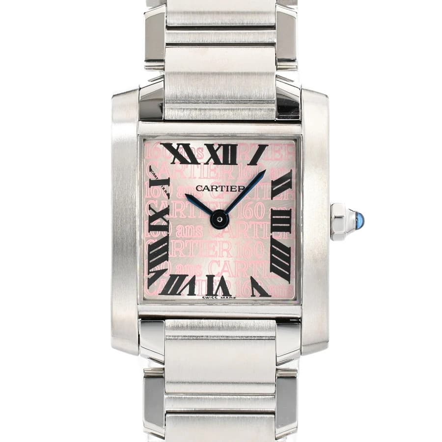 CARTIER Tank Française SM 160th anniversary Asia limited watch W51035Q3 pink lad