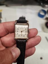 Vintage Waltham 10k gold filled art deco men's watch 750-B Caliber Movement