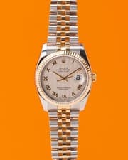 Rolex Datejust 36mm 116233 Two Tone Yellow Gold Pyramid Dial