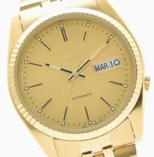 Vintage 【MINT】 SEIKO 5 7S26-0500 Gold Dial Day Date Automatic Men's JAPAN