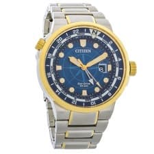 Citizen Eco-Drive Men's Endeavour 2-Tone Blue Dial Watch BJ7144-52L