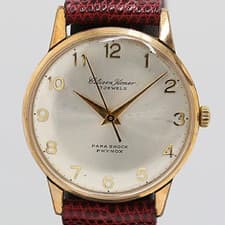 Citizen H05140802 Hand Winding Watch Silver Dial Mens Timepiece Used