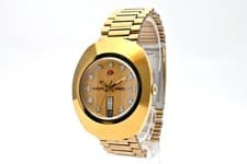 [NAER MINT] RADO DiaStar 636.0313.3 35mm Gold Dial AT Men's Watch JAPAN