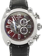 SEIKO Galante Spring Drive Chronograph Watch SBLA027 44mm Bordeaux Dial