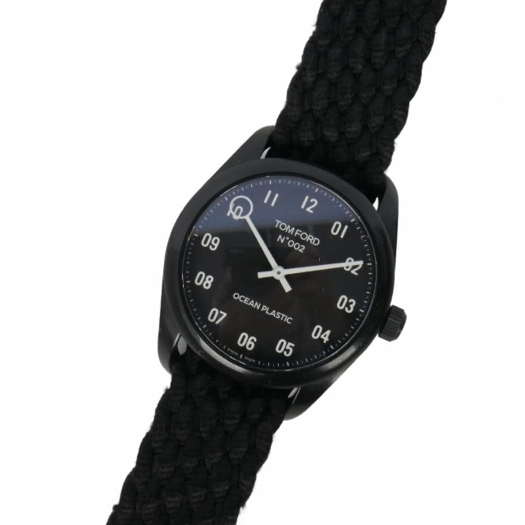 Tom Ford N.002 Ocean Plastic Quartz Watch Black From Japan
