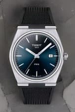 Tissot PRX 40mm BLUE DIAL/BLACK RUBBER STRAP T137.410.17.041.00