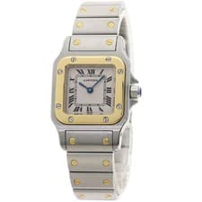 CARTIER Santos Galve SM Watches W20012C4 Stainless Steel/SSxK18YG Ladies