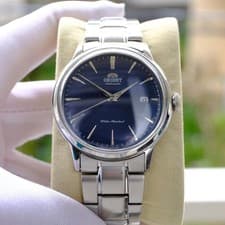 Orient Bambino Automatic Dress Watch RNAC0003L Blue Dial Stainless Steel