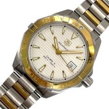 TAG HEUER Aquaracer 300M WAY2151 Stainless Steel/YG Automatic Gray Dial #OK1368