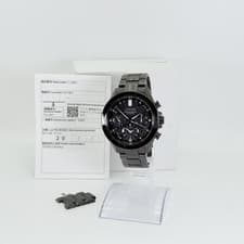 CITIZEN Watch Attesa F950-0029S01 Satellite Wave Solar GPS Auth w/Case, Warranty