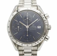 Omega Speedmaster 3511.80 Navy Dial Men's Watch Automatic Chronograph Date SS