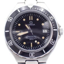OMEGA Seamaster Professional 200M Quartz Black Dial Bracelet Men's Watch