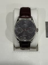 IWC Portuguese 7 Day 18K White Gold Watch IW500106 2011