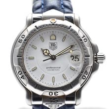 [NEAR MINT] TAG Heuer 6000 Professional WH1211 White Quartz Men's Watch JAPAN
