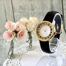 Yves Saint Laurent Watch Bijou Round Blue Tone Yves Saint Laurent,18092