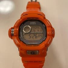 G SHOCK GW9200RJ4JF Rescue Orange Digital Watch Timepiece Authentic