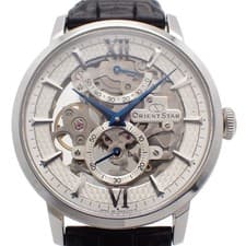 Orient Star Skeleton Power Resere Mechanical Watch Men's Watch Siler Dial