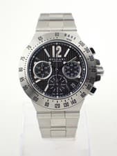 Bvlgari Diagono Chronograph Tachymetric Black CH40SSDTA Automatic 40mm Men's