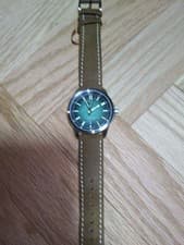 Christopher Ward C63 Sealander 39mm Green Dial Auto Watch w/ Box Papers Men's