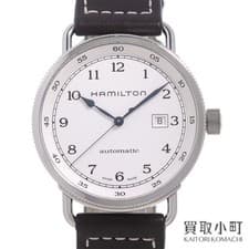 Excellent Condition Hamilton HAMILTON Khaki Navy Pioneer Auto 43mm Automatic Lea