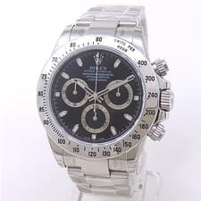 Rolex Daytona Stainless Steel Oyster Automatic Black Men's Watch 116520