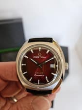 Certina DS-2 C024.407.17.421.00 Powermatic 80 Automatic 40mm Red Dial GORGEOUS