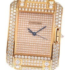 CARTIER Tank Anglaise LM HPI00560 K18PG full diamond AT Boy's Watch_792362