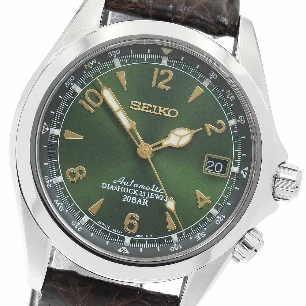 SEIKO Mechanical alpinist SARB017/6R15-00E0 Date Automatic Men's Watch green