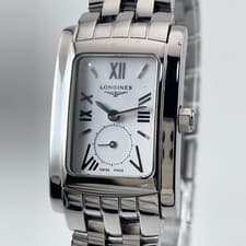 LONGINES L5 155 4 Dolcevita Roman Wristwatch Silver Stainless Steel 19.9mm