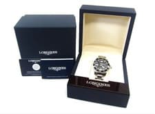 Longines HydroConquest L3.730.4 Quartz 39mm Black Dial Diver Men Watch