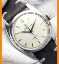 Rolex Oyster Perpetual 6098 36mm Big Bubbleback Pre-Explorer w/Big Crown Buckle