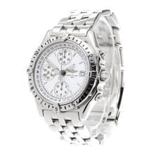 BREITLING CHRONOMAT LONGITUDE A20048 39mm SS White Dial Automatic #C495