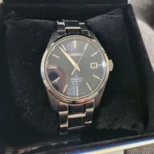 Seiko Presage Automatic Blue Dial Stainless Steel Men's Watch with Box and Pape…