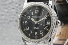 [Near MINT] Hamilton Khaki 8753 Black Dial Date 35mm Men Automatic Watch JAPAN