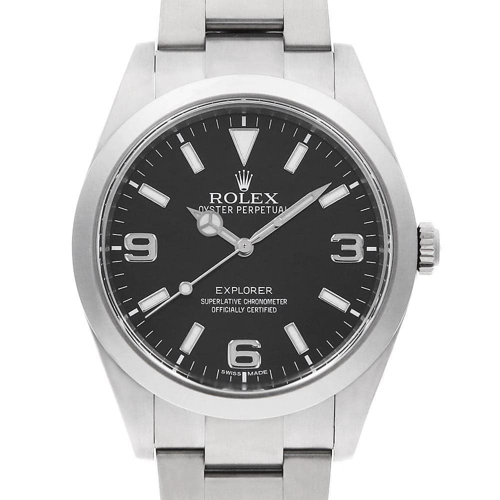 ROLEX Explorer I early model blackout 214270 black Random Number second hand...
