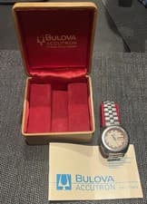 Bulova Accutron Sputnik UFO Full Set 7083/5 Diver 1971 Day Date Box Full Working