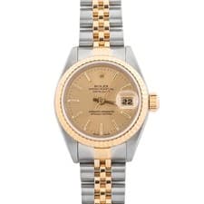 Rolex 79173 Lady-Datejust 26 mm Champagne Dial Jubilee Bracelet with Box 1999