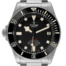Tudor Pelagos 42 LHD Black Dial Titanium Steel Mens Watch 25610 Box Card