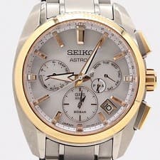 Seiko Astron 5X53-0AV0 GPS Solar Day Date Men's Watch with Box