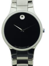 MOVADO Serio Black Dial Men's Watch - 50% OFF RETAIL PRICE