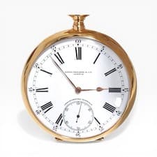 Patek Philippe Pocket Watch Gondolo 56mm 18K Yellow Gold Manual Enamel Watch 22L