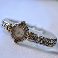 SEIKO Excelline Diamond Bezel 2P Sapphire Ladies Watch 1418