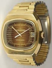 Jaeger-LeCoultre MASTER-QUARTZ Vintage 1970's Retro Gold Plated Watch 23302-51